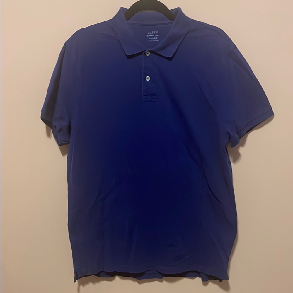 J. Crew Navy Blue Polo Shirt Classic Relaxed Fit